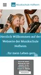 Mobile Screenshot of die-musikschule-hofheim.de
